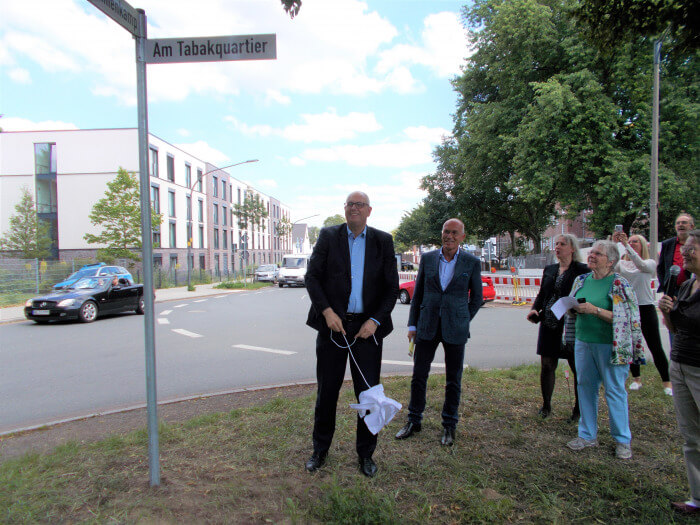 „Am Tabakquartier“ – Neue Straßenbezeichnung in einem  innovativen Stadtentwicklungsprojekt