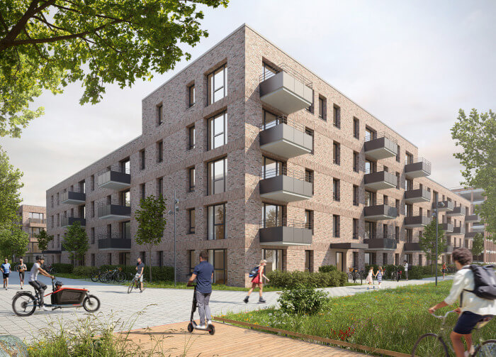 Baustart für 126 geförderte Mietwohnungen im TABAKQUARTIER